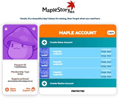 maple passport|How to sign up for a MapleSEA game account .